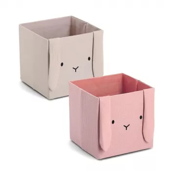 Zeller Rabbit Aufbewahrungsbox Beige 28 x 28 x 28 cm (14492)