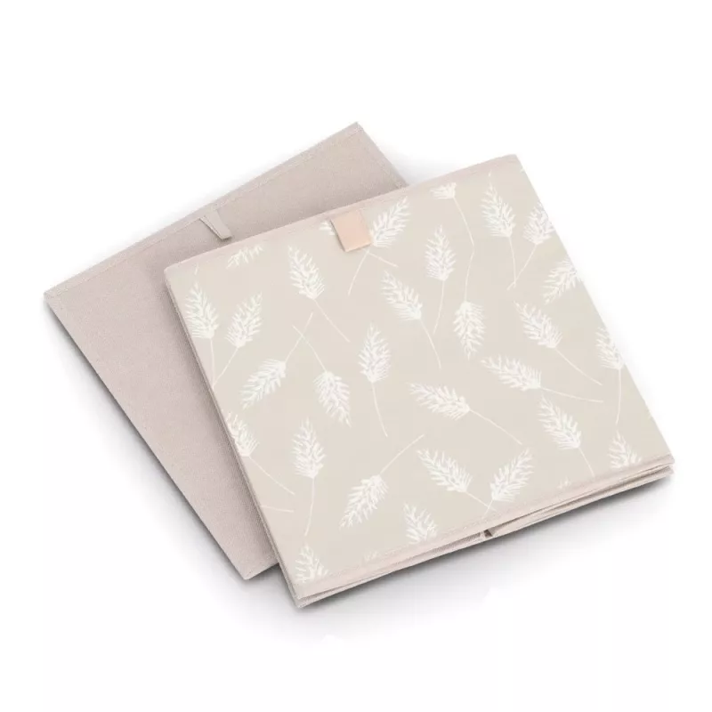 Zeller Pampasgras Aufbewahrungsbox Beige 32 x 32 x 32 cm 14538