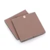 Zeller Mocca Würfel-Aufbewahrungsbox 32 x 32 x 32 cm mit Deckel und Griff 14541