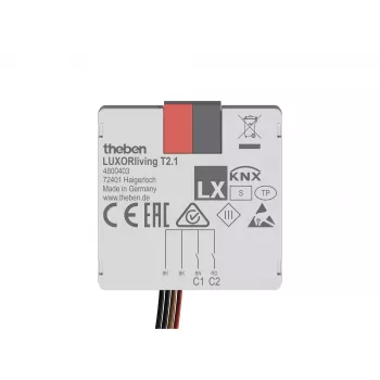 Theben LUXORliving T2.1 Taster-Schnittstelle 2-Kanal Unterputz 4800403