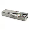 Zeller Geschenkpapier-Organizer Grau/Weiß 90 x 30 x 12 cm (14665)