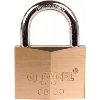 ABUS 60mm Vorhängeschloss aus Massivmessing mit gehärtetem Stahlbügel, 2 Schlüssel (238420)