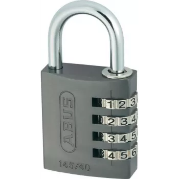 ABUS 48806 Massives Messing-Vorhangschloss mit gehärtetem Stahlbügel, schlüsselbedient, 30 mm ABVS48806