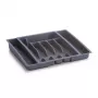 Zeller 24887 Besteckkasten, Kunststoff, Grau