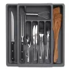 Zeller 24887 Besteckkasten, Kunststoff, Grau