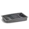 Zeller 24887 Besteckkasten, Kunststoff, Grau