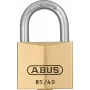 ABUS 85/40 Messing-Vorhangschloss mit gehärtetem Stahlbügel, 40 mm, gleichschließend, 2 Schlüssel 806308