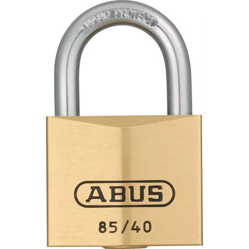 ABUS 85/60 Messing-Vorhangschloss 60 mm mit 2 Schlüsseln 806322