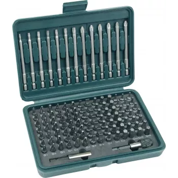 BRÜDER MANNESMANN 113-teiliges Bit-Box-Set, S2-Stahl-Bits im Etui 29830
