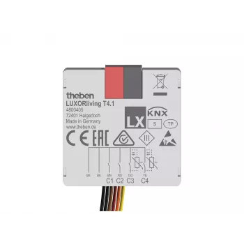 Theben LUXORliving T4.1 Taster-Schnittstelle, 4-Kanal, Unterputzmontage 4800405