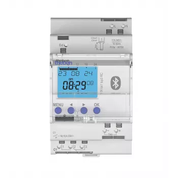 Theben TR 641 top3 BLE RC Digitale Zeitschaltuhr mit Astronomischem Programm, 1 Kanal, DIN-Schiene 6410330