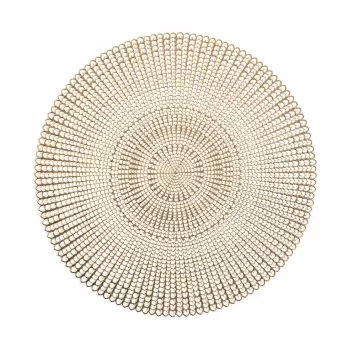 Zeller 6-teiliges goldfarbenes Platzset mit Aussparungen | 45 x 30 cm | PVC 27003