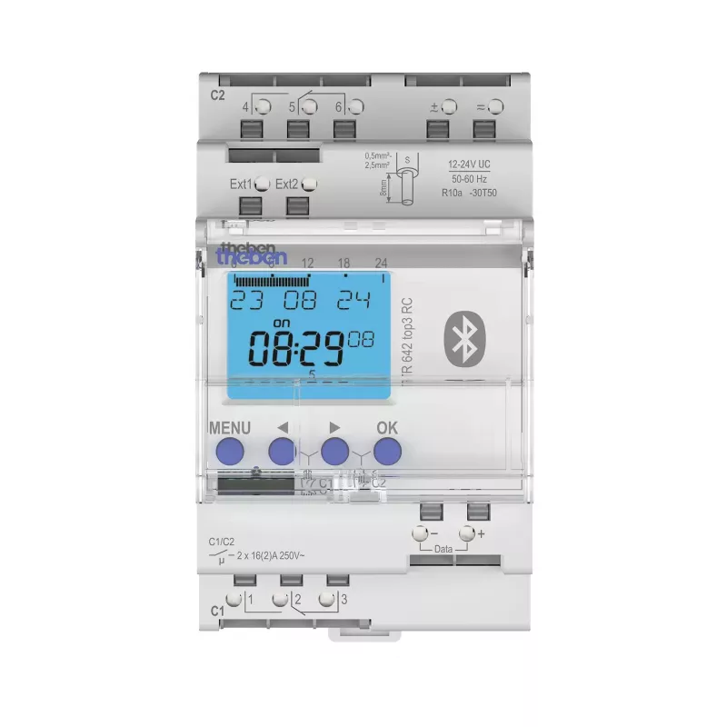 THEBEN TR 642 top3 BLE 12-2 Zeitschaltuhr 12-24V Jahres-/Astroprogramm 6424330
