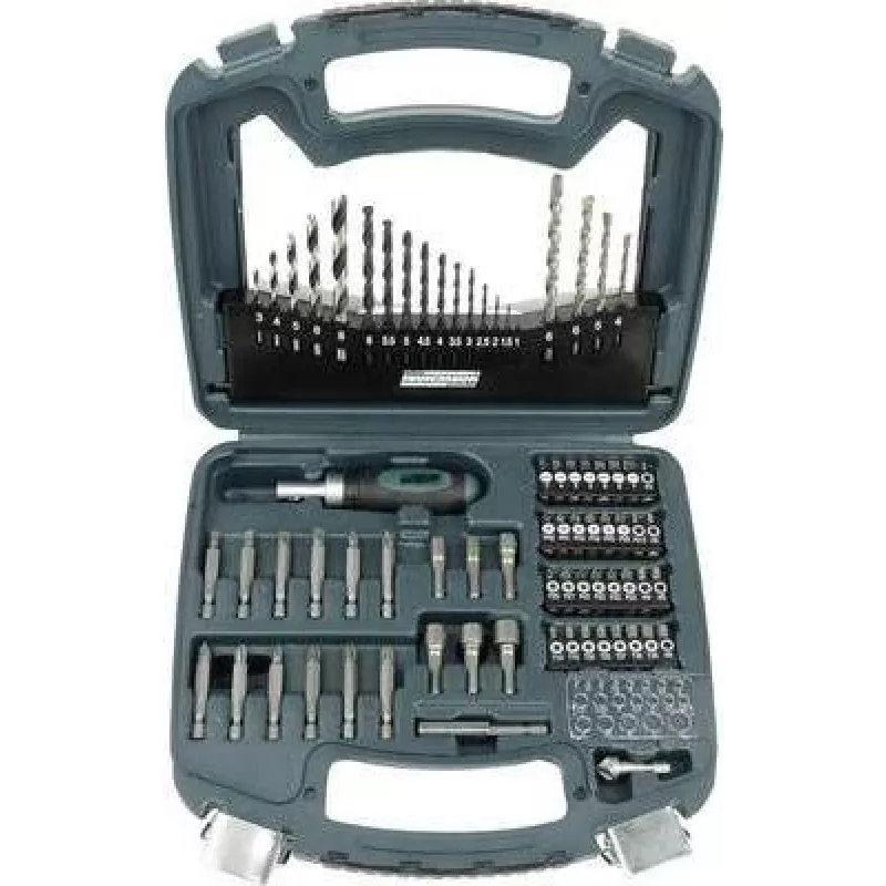 Brüder Mannesmann 75-teiliges Bohr- und Schraubendreher-Bit-Set M54375