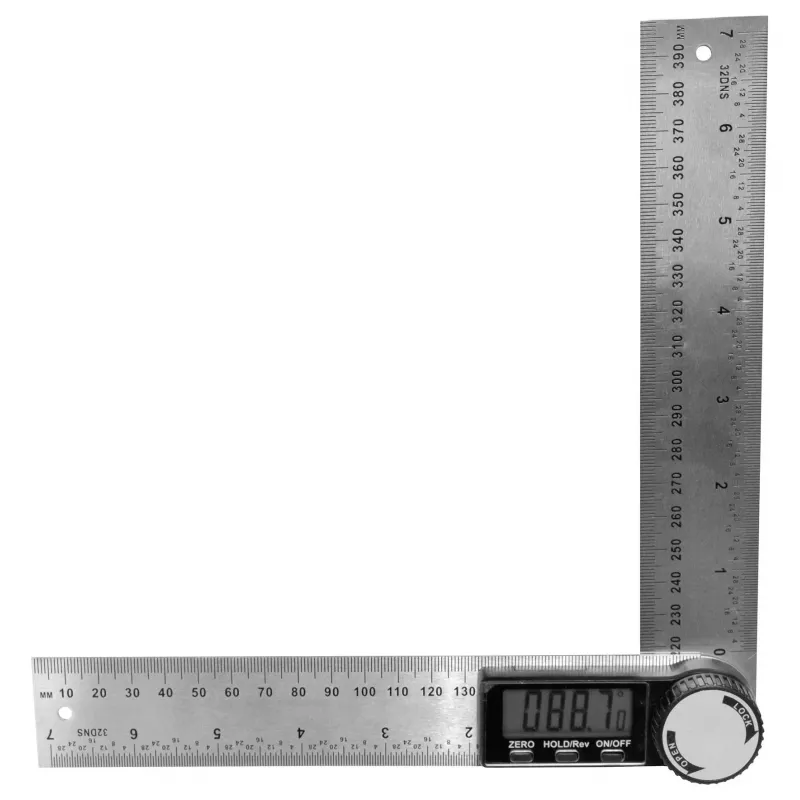Brüder Mannesmann M81220 Digitaler Winkelmesser 200 x 200 mm 360°