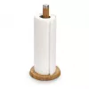 ZELLER Bambus Küchenrollenhalter Ständer, Natur, freistehender Papierrollenhalter 25283