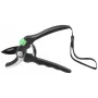 BRÜDER MANNESMANN Amboss-Astschere M63100, Schwarz/Grün, Antihaftbeschichtete Klinge, 20 mm Schnittkapazität