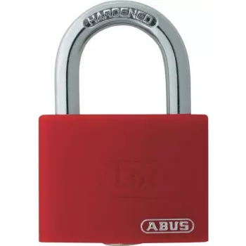 ABUS T65AL/40 Aluminium-Vorhangschloss mit gehärtetem Stahlbügel, Rot ABVS50011