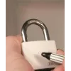 ABUS myLock T65AL/40 Blaues Aluminium-Vorhängeschloss mit gehärtetem Stahlbügel 802829