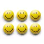 Zeller Smiley Magnet-Set 6 Stück 3 cm Gelb 11204