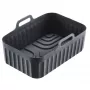 WESTMARK Heißluftfritteusen-Backform Line 22022270 Silikon Oval 21,5 x 13,5 cm Schwarz