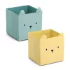 Zeller Bear Aufbewahrungsbox Gelb 28 x 28 x 28 cm 14491
