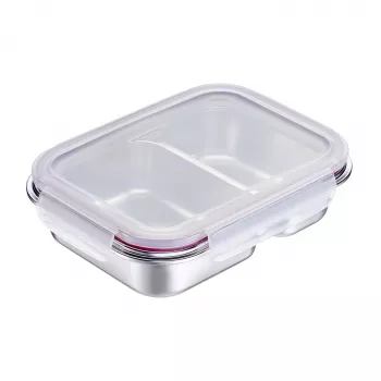 Westmark Edelstahl Lunchbox 450+280 ml, Silber 23722270