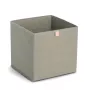 Zeller Khaki Stoff-Aufbewahrungsbox 32x32x32 cm faltbarer Würfel-Organizer 14540
