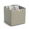 Zeller Khaki Stoff-Aufbewahrungsbox 32x32x32 cm faltbarer Würfel-Organizer 14540