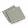 Zeller Khaki Stoff-Aufbewahrungsbox 32x32x32 cm faltbarer Würfel-Organizer 14540