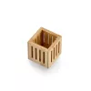 Zeller Bambus Stiftehalter Braun 8x8x8 cm 15201