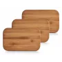 Zeller Bambus-Schneidebrett-Set, Braun, 3-teilig (25260)