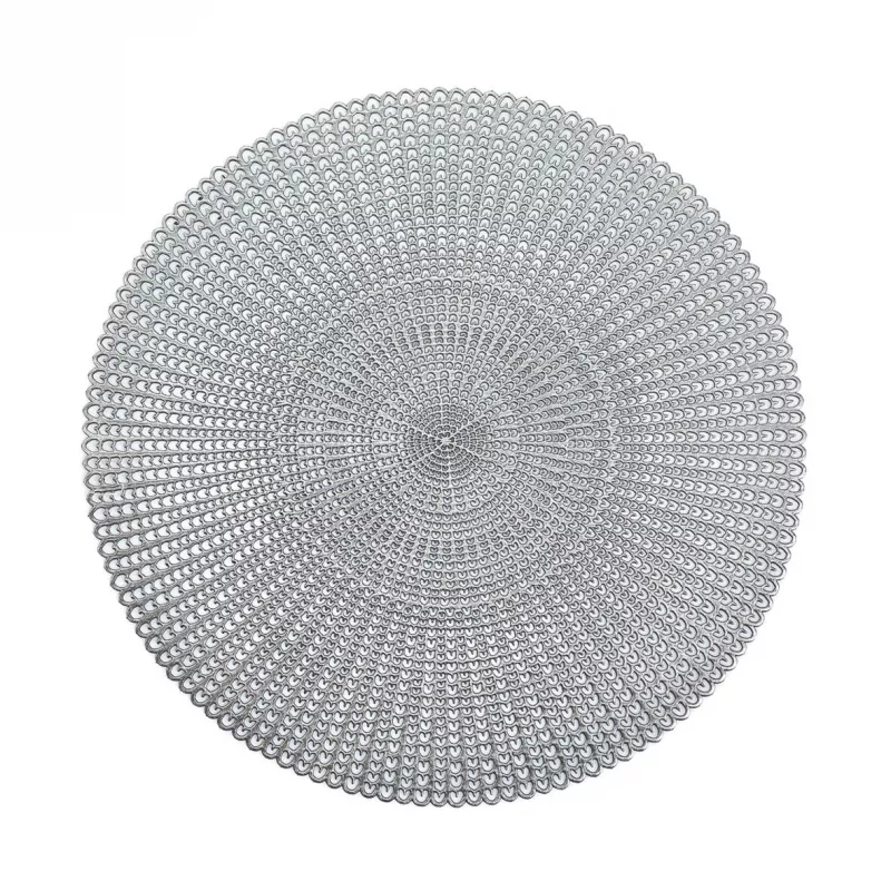 Zeller 6-teiliges silbernes Platzset mit Aussparungen (27002)