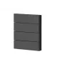 Theben 4-fach Wippschalter-Abdeckung, schwarzer Kunststoff, für iONprime PB 4R PBK (9080076)