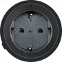 Schwaiger Steckdosen-Adapter (Haushaltsstecker) für modulare Stromschiene, schwarz (MSPS0230)