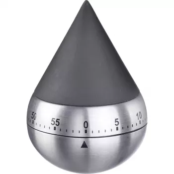 WESTMARK Präsentia Mechanischer Küchentimer, Schwarz/Silber 10932260
