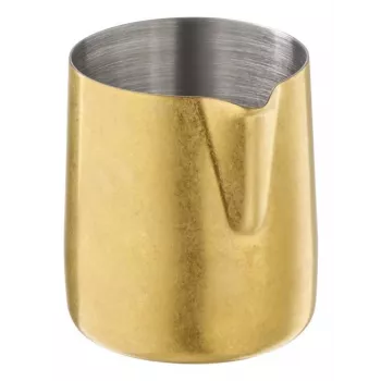 APS FLOW Ausgießer, 150 ml, Gold 18/8 Edelstahl, Vintage-Look, spülmaschinenfest, 1 Stück 10306