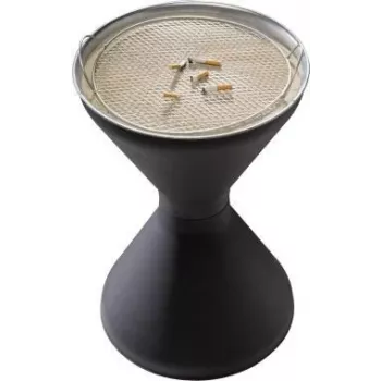 APS DIABOLO 574 Aschenbecher aus verzinktem Stahl, 60 cm Höhe, 40 cm Durchmesser, 1,5 kg Sand inklusive