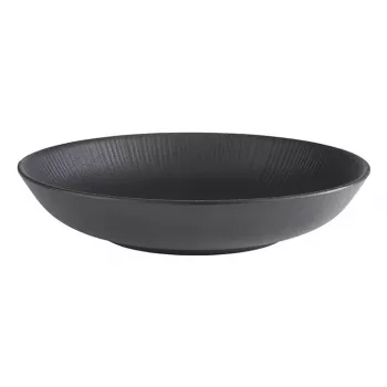 APS tiefer Teller 225 mm schwarz Melamin stapelbar spülmaschinenfest hitzebeständig 85060