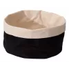 APS Brotbeutel, Durchmesser 200 mm, Hellbeige/Schwarz, Baumwolle, Maschinenwaschbar bis 30°C, Wendbar, 1 Stück 30351