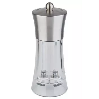 APS 40545 2-in-1 Salz- und Pfeffermühle 18,5 cm Edelstahl Acryl