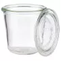 APS Weckglas mit Deckel, konische Form, 290 ml, 6-teiliges Set, Durchmesser 90 mm, Höhe 90 mm (82352)
