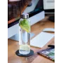 APS 0,55L Glas-Trinkflasche mit Edelstahl-Schraubverschluss 66907