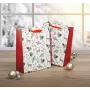 SIGEL GT121 Geschenktüten Weihnachten, Aquarellmotive, Groß, 26 x 33 x 12 cm, 5er-Set