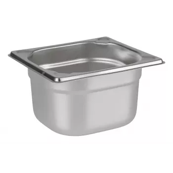 APS GN 1/6 Behälter 176 x 162 x 100 mm, Chrom-Nickel-Edelstahl, elektrolytisch poliert, 2,1 L 81604