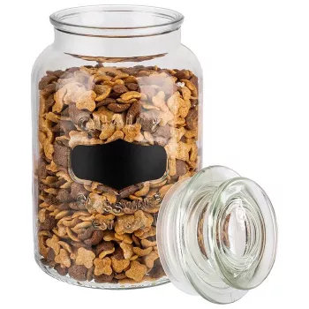 APS Vorratsglas 1,5L Glas mit Glasdeckel und Silikondichtung 82267