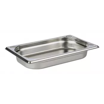 APS GN 1/4 Gastronormbehälter 265x162x40 mm, 18/10 Edelstahl, elektrolytisch poliert, 1,7 L 81401