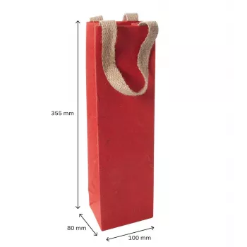 SIGEL Red Coco Papier-Geschenktüten, 10 x 35,5 cm, 5er-Pack (ET012)