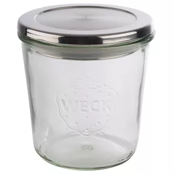 APS Deckel für Weck-Gläser, Edelstahl mit Gummidichtung, spülmaschinenfest, 1 Stück (82360)