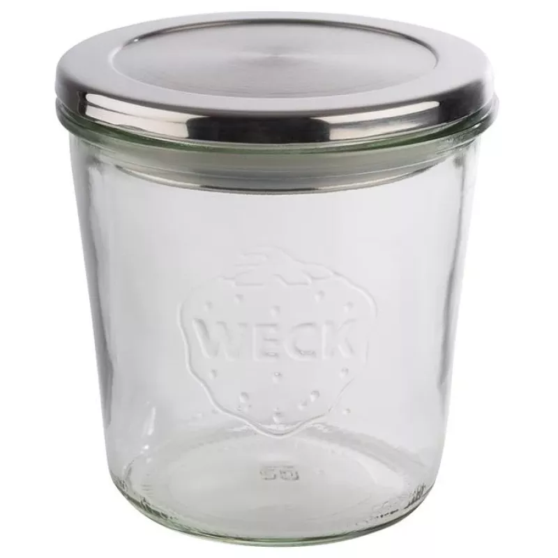 APS Deckel für Weck-Gläser, Edelstahl mit Gummidichtung, spülmaschinenfest, 1 Stück (82360)